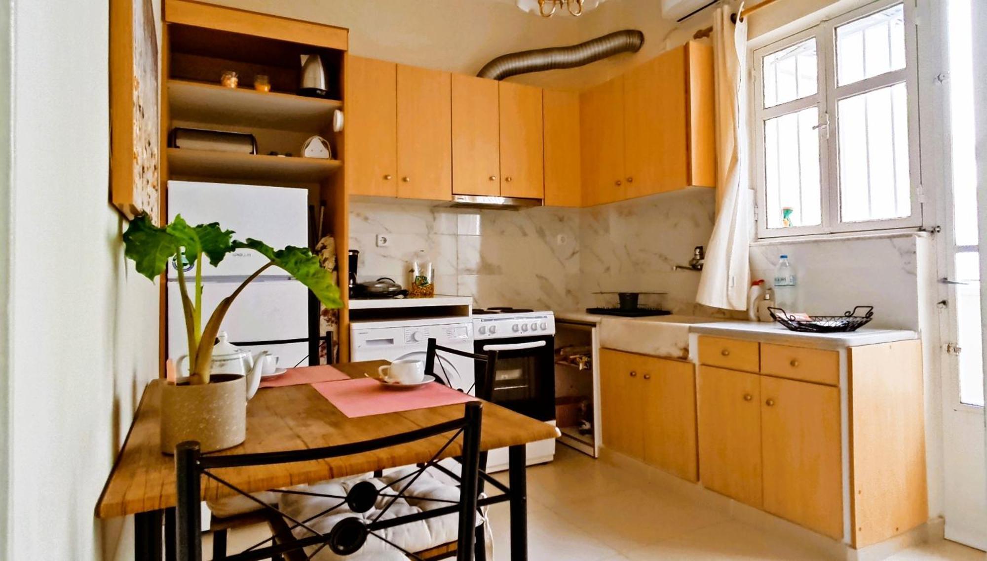Next To Metro! Bright Apartment With Fully Equipped Kitchen Athens Ngoại thất bức ảnh